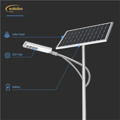 Lityum Pil Güneş Sokak Lambası ile LED Sokak Lambası